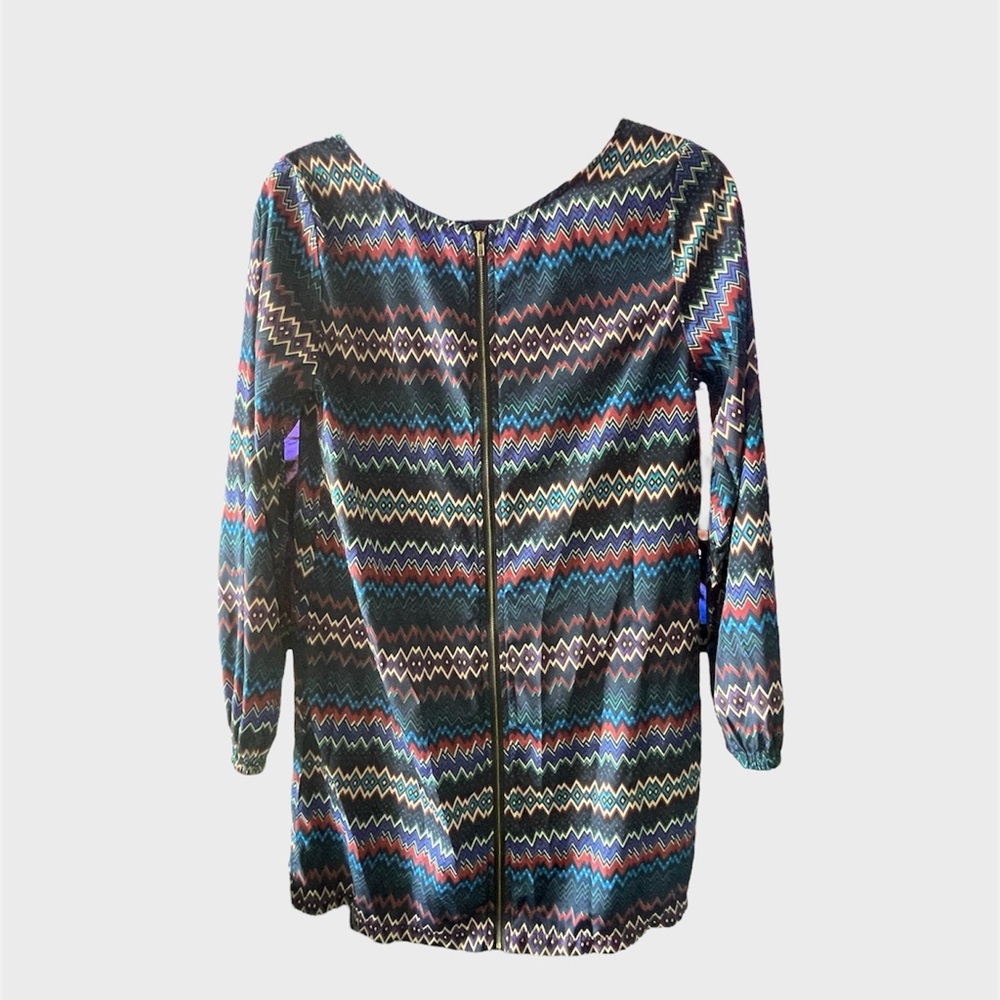 Geometry Pattern Blouse - Picture 2 of 4